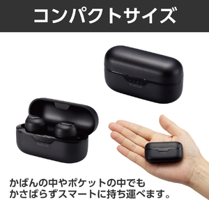エレコム 完全ワイヤレスBluetoothヘッドホン ブラック LBT-TWS16BK-イメージ6