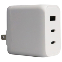 FSC PD65W対応充電器 USB-Aポート/Type-C×2ポート ホワイト FS-EDACC65-WH