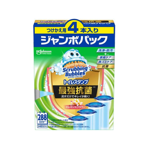 ジョンソン スラビングバブル トイレスタンプ最強抗菌 エレガンスフラワー 替4P FCG227Z-イメージ1
