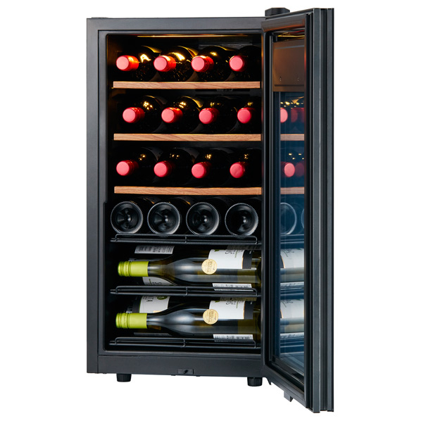 さくら製作所 【右開き】ワインセラー(22本収納) ホワイト SA22-W 右開き