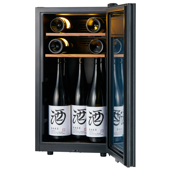 さくら製作所 【右開き】ワインセラー(22本収納) ホワイト SA22-W 右開き