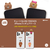 LINE FRIENDS iPhone 12 mini用フィギュア付きソフトクリアケース [公式ライセンス品] GREETING BROWN KCE-CSB031-イメージ2