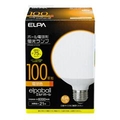 エルパ 100W形 E26口金 電球形蛍光灯 3波長形電球色 21Wボール球タイプ 1個入り EFG25EL21G102
