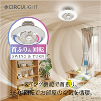 ドウシシャ DCCSW08EC ～8畳用 サーキュライト スイングモデル EZ