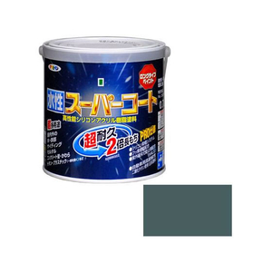 アサヒペン 水性スーパーコート 0.7L ヘリテージグリーン FC617NV-イメージ1