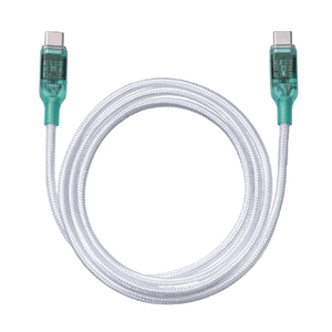 re:colors PD100W対応USB Type-C to C ケーブル(1m) ブルーベリー CPRC2U2CTC100WA-イメージ2