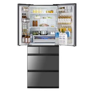 パナソニック 551L 6ドア冷蔵庫 オニキスミラー NR-F55WX2-X-イメージ2