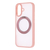 レイ・アウト iPhone 17用ハイブリッドケース シルキーマット マグネット充電対応 リング付き / ピンク RT-P52BS11/P-イメージ1