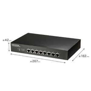 I・Oデータ 内蔵電源&ファンレス設計 10Gスイッチングハブ 8ポート BSH-XG08-イメージ2