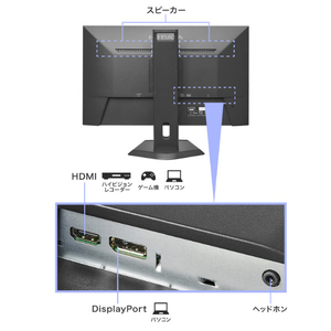 I・Oデータ 27型ワイド液晶ディスプレイ (抗菌モデル) LCD-D272SA-F-AG-イメージ3