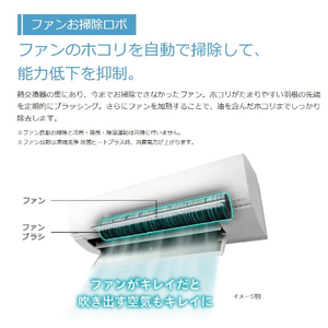 日立 「工事代金別」 14畳向け 自動お掃除付き 冷暖房エアコン e angle select 凍結洗浄 白くまくん Wシリーズ RASWM40R2E4WS-イメージ6