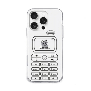 AKAN iPhone 16 Pro用ソフトクリアケース レトロコール AK27030I16PR-イメージ1