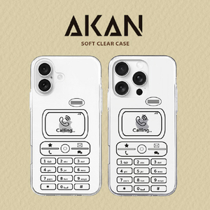 AKAN iPhone 16 Pro用ソフトクリアケース レトロコール AK27030I16PR-イメージ2