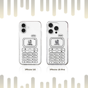AKAN iPhone 16 Pro用ソフトクリアケース レトロコール AK27030I16PR-イメージ3