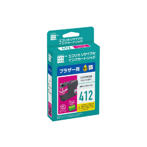 エコリカ リサイクルインク マゼンタ ECI-BR412M-イメージ1