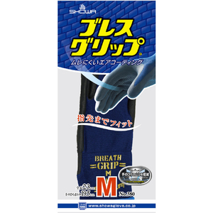 ＳＨＯＷＡ ニトリルゴム背抜き手袋　ＮＯ３８０　ブレスグリップ　ネイビー　Ｍサイズ NO380-M-イメージ11