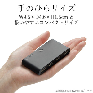 エレコム HDMI切替器 2ポート(入力/2・出力/1) ブラック DH-SW21BK-イメージ6
