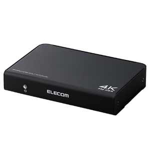 エレコム HDMI分配器(4K 60P 対応 1入力 2出力 スプリッター) ブラック VSP-HDP12BK エレコム HDMI分配器(4K 60P 対応 1入力 2出力 スプリッター) ブラック VSP-HDP12BK