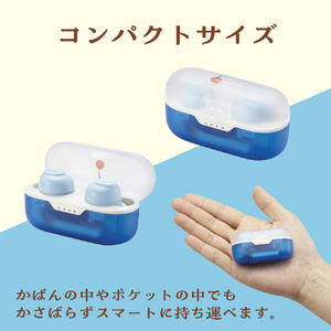 エレコム 完全ワイヤレスBluetoothヘッドホン ラムネ LBT-TWS16CSBU-イメージ6