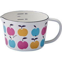豊琺瑯 Plune. ホーロー メジャーカップ S 「りんごたち」 FC219PD-MC-602