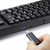 サンワサプライ USBハブ付コンパクトキーボード SKB-KG2UH3BK-イメージ2