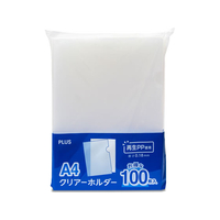 プラス クリアーホルダー 再生材使用 [パック品]A4 100枚入 FCK831A-FL-175HO-100/89