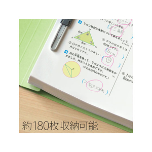 プラス ねんくみなまえフラットファイル A4タテ グリーン 10冊 FCA6389-79-586 NO021GAH-イメージ5