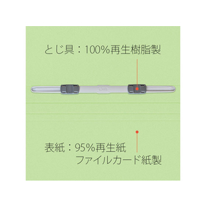 プラス ねんくみなまえフラットファイル A4タテ グリーン 10冊 FCA6389-79-586 NO021GAH-イメージ9