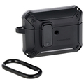 エレコム AirPods Pro 3 ZEROSHOCK Lock ハイブリッドケース マットブラック AVA-AP07ZEROLB2