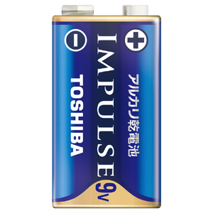 東芝 9V形アルカリ乾電池(1個入り) インパルス 6LR61H EC-イメージ2