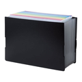 リヒトラブ AQUA DROPs BLACK STYLE ドキュメントボックスA4 FC43838-A5093