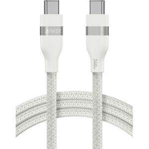 Anker USB-C & USB-C ケーブル (240W, 高耐久ナイロン) 1．8m ホワイト A82E2N22-イメージ1