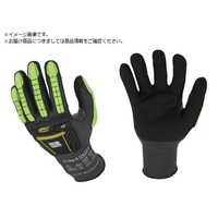 Ansell/耐衝撃ニトリル背抜き手袋 リンガーズ R840 Lサイズ FCB388D-5774040