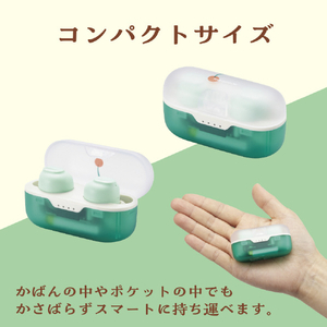 エレコム 完全ワイヤレスBluetoothヘッドホン メロン LBT-TWS16CSGN-イメージ6
