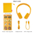 Onanoff キッズ用ヘッドホン BuddyPhones Play+ サンイエロー BT-BP-PLAYP-YELLOW-イメージ6