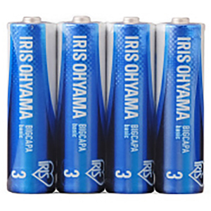 アイリスオーヤマ アルカリ乾電池単3形 4本パック BIGCAPA basic LR6BB/4P-イメージ1
