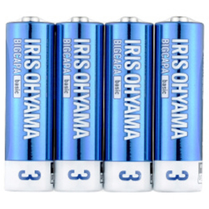 アイリスオーヤマ アルカリ乾電池単3形 4本パック BIGCAPA basic LR6BB/4P-イメージ3