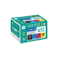 エコリカ リサイクルインク 4色パック ECI-BR412-4P