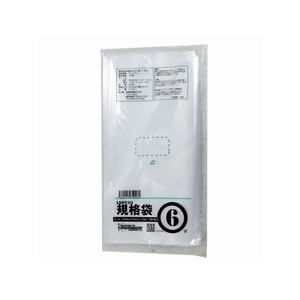 紺屋商事 LD03 規格袋 6号 100枚 FCE150U-00722006-イメージ1