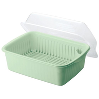 アスベル ポゼ 水切りセットフード付 グリーン 大 430824 FC586LN-5186320