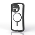 エレコム AQUOS R11用 Grippy ハイブリッドケース フレームカラー 極限 MAGKEEP ブラック PM-S262GRFMKBK