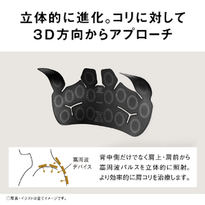 パナソニック 高周波治療器 コリコランワイド3D ブラック EW-RA560-K-イメージ4