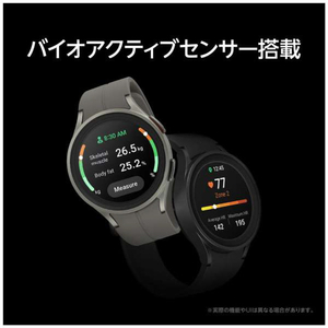 Samsung スマートウォッチ Galaxy Watch5 Pro 45mm(Titanium) グレー SM-R920NZTAXJP-イメージ5