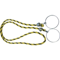 トラスコ中山 コーン用ロープ 標識 黄×黒 12mm×2m ロープ標識黄×黒黄／黒 FC692GF-3600173