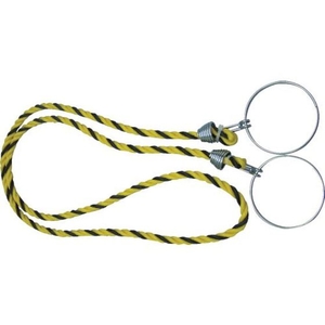 トラスコ中山 コーン用ロープ 標識 黄×黒 12mm×2m ロープ標識黄×黒黄／黒 FC692GF-3600173-イメージ1