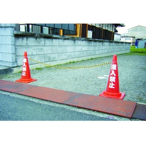 トラスコ中山 コーン用ロープ 標識 黄×黒 12mm×2m ロープ標識黄×黒黄／黒 FC692GF-3600173-イメージ2