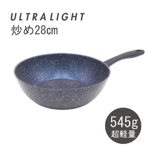 藤栄 マーブルコーティングフライパン炒め(28cm) ウルトラライトパン NV ULﾏ-ﾌﾞﾙｺ-ﾄﾌﾗｲﾊﾟﾝｲﾀﾒ28NV-イメージ4