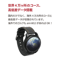 GOLFBUDDY GB-0328 ゴルフウオッチ GOLFBUDDY aim W12 ブラック