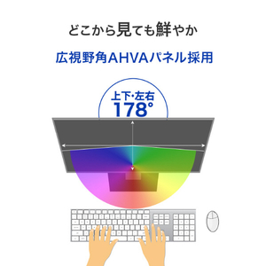 I・Oデータ 23．8型ワイド液晶ディスプレイ(抗菌モデル) LCD-D242SA-AG-イメージ6