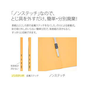 プラス ねんくみなまえフラットファイル A4タテ イエロー 10冊 FCA6390-79-587 NO021GAH-イメージ6